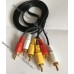 Кабель аудіо-відео АВ 3RCA-3RCA (тюльпани), 1.8 метра